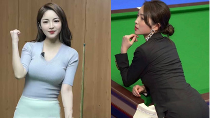 网红界又出大瓜了！中式台球最美女裁判「王钟瑶」疑似被人造谣视频女主与本人相似度极高 海报
