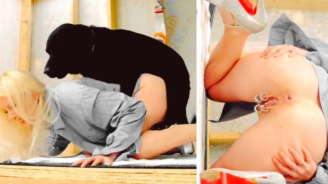 带阴环的少妇和她的大黑 海报
